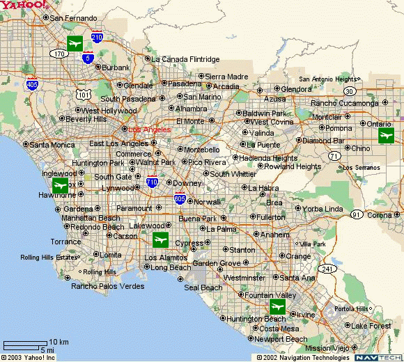 The five LA area airports