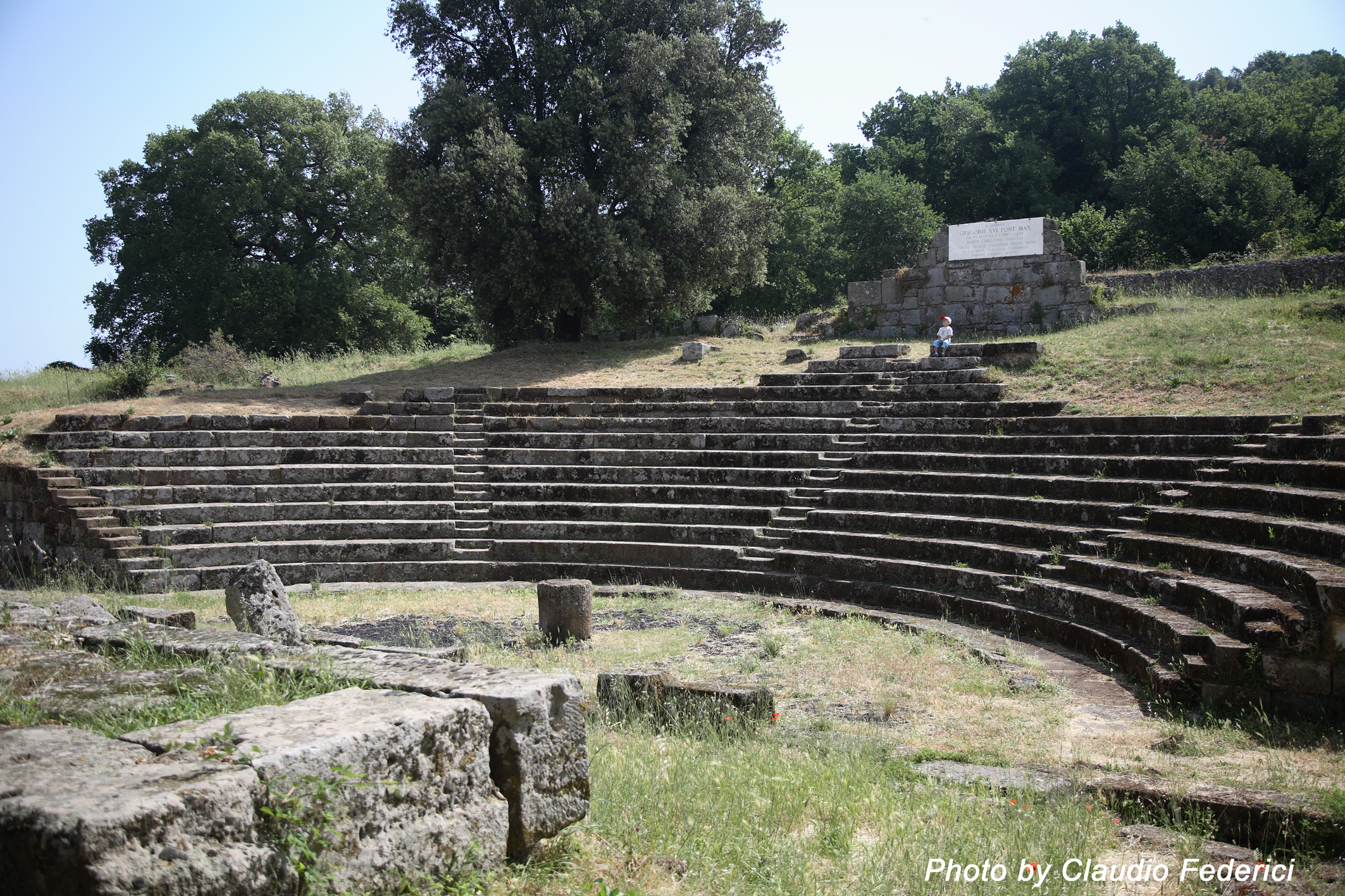 The ruins of Tusculum: view of the theatre.