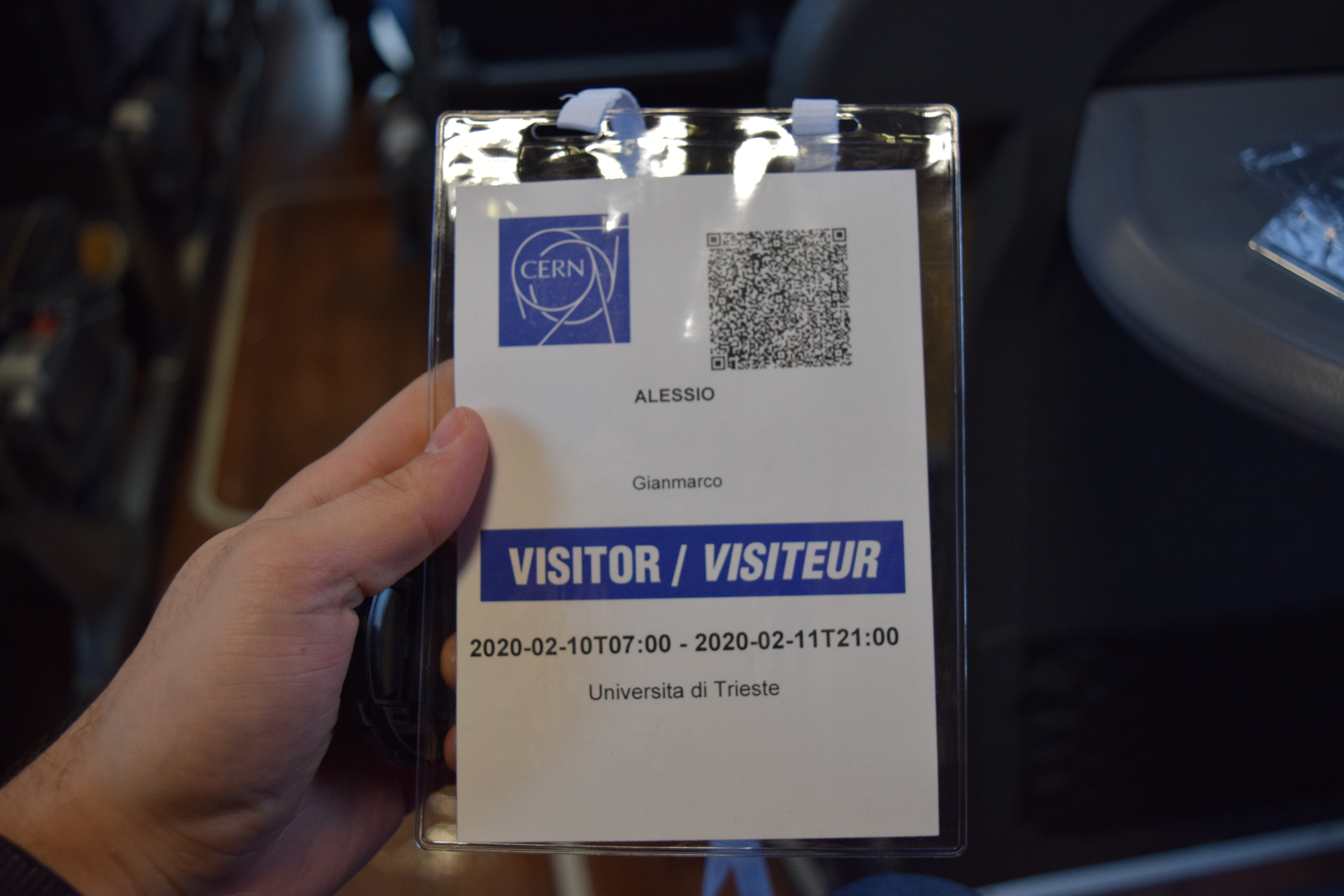 Badge visitatori CERN
