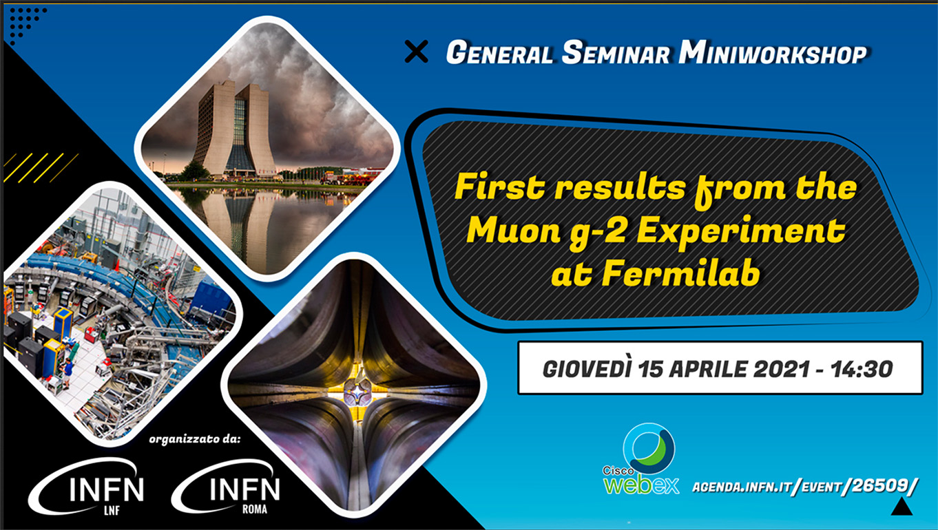 General Seminar Miniworkshop Congiunto INFN LNF - INFN Roma: First results from the Muon g-2 Experiment at Fermilab