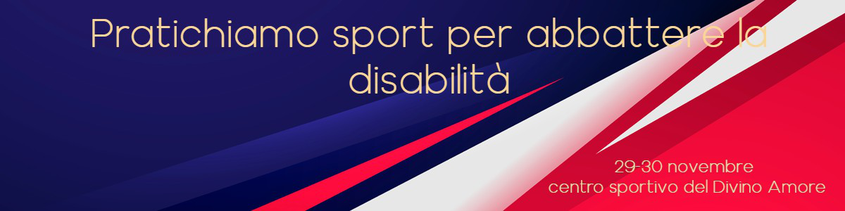 Pratichiamo sport per battere la disabilità. MB