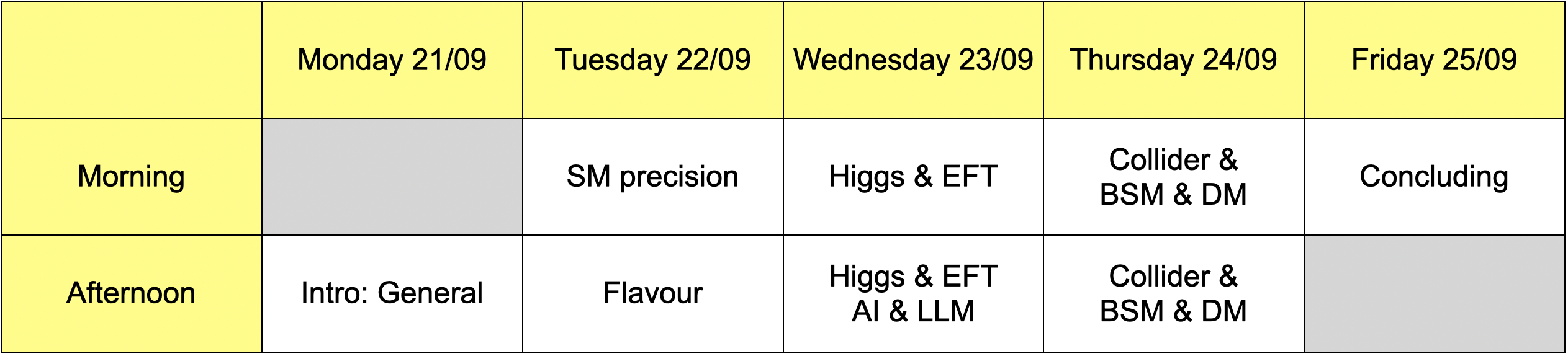 Programme